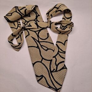 JHANE BARNES Men's 100% Silk Repp  Necktie JAPAN Designer Abstract Tie